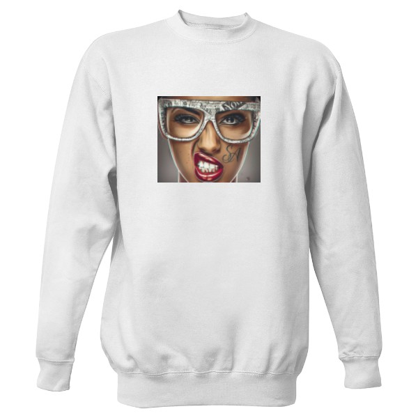 Mikina bez kapuce Unisex s potiskem Mikina Shock