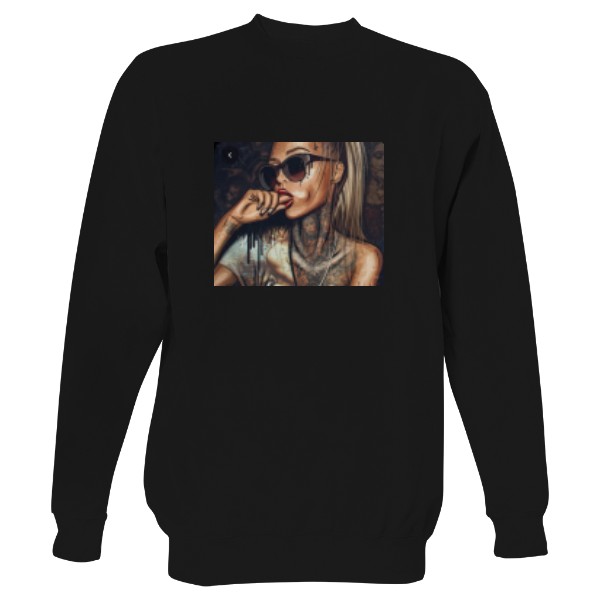 Mikina bez kapuce Unisex s potiskem Stylová mikina